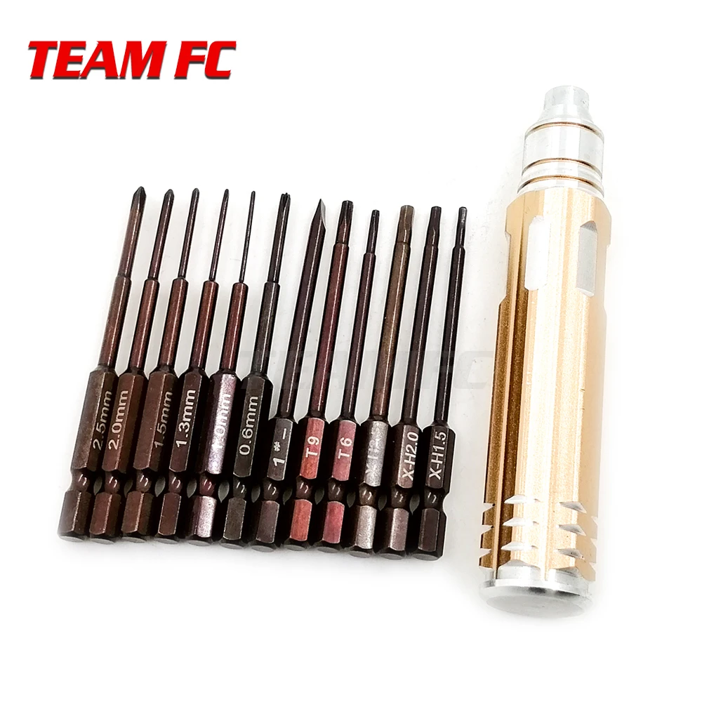 

12 in 1 Rc Tool RC Hard Alloy Screwdriver Set Removal Tools for RC DIY Drone Helicopter Rc Toys S307