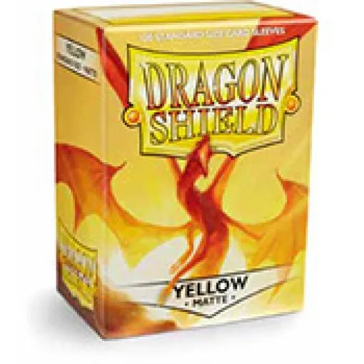 Matte Yellow 66x91 мм, 100 шт./лот, цветные матовые карты Demark Dragon Shield, защита для карт MGT, чехол для карт PKM, Star Reals - Цвет: Matte Yellow