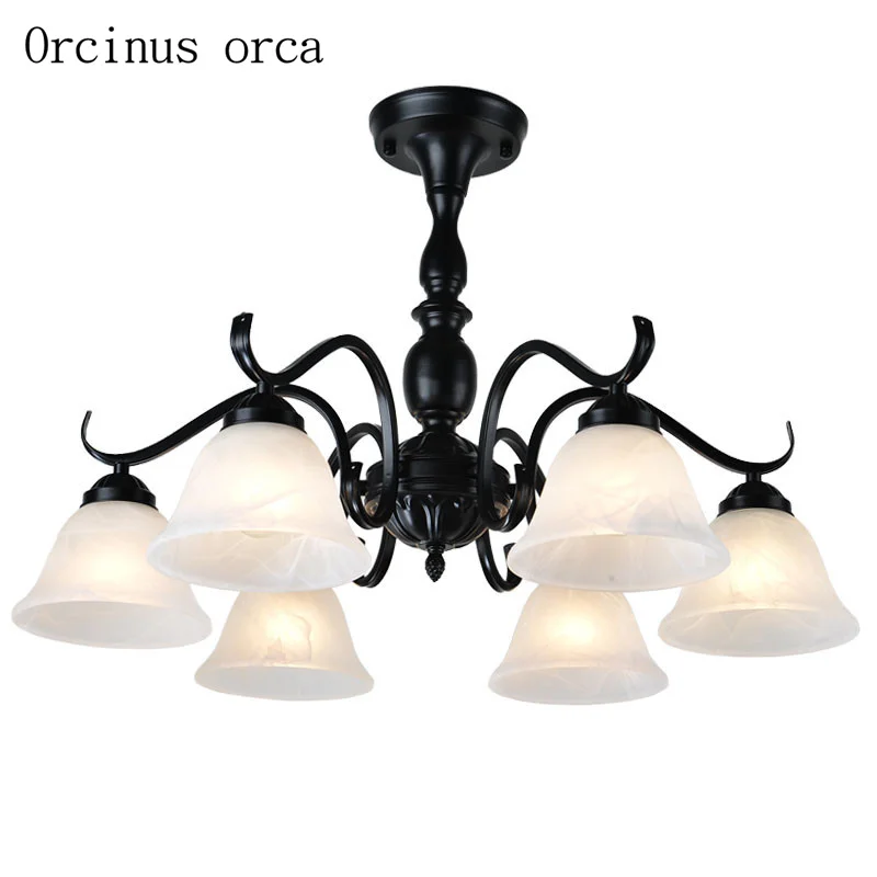 North American style living room chandelier bedroom restaurant Mediterranean simple modern iron art RETRO atmospheric ceiling la North American style living room chandelier bedroom restaurant Mediterranean simple modern iron art RETRO atmospheric ceiling la