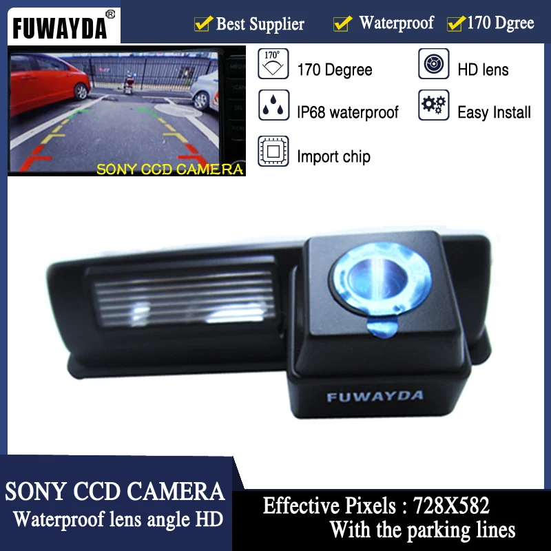 

FUWAYDA SONY CCD CAR REAR VIEW Mirror Image Guide Line CAMERA FOR Toyota CAMRY Picnic Echo Verso / Yaris (NCP93) HARRIER ALTEZZA