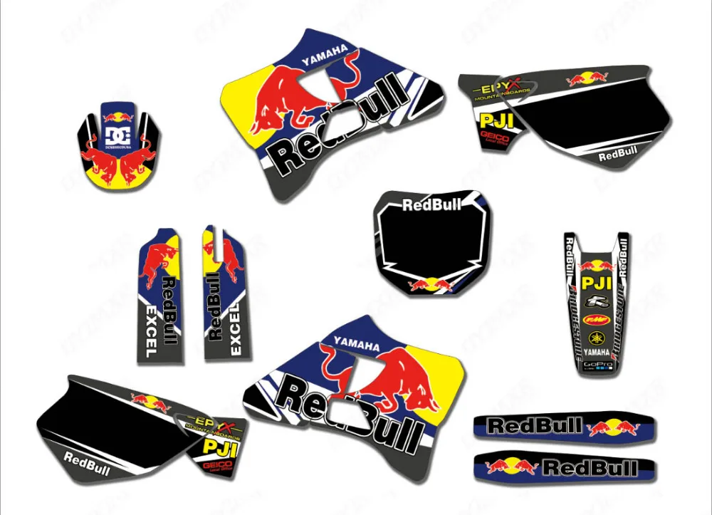 

Dirt Bike Graphics Stickers Decals For Yamaha YZ125 YZ 125 250 1996-2001