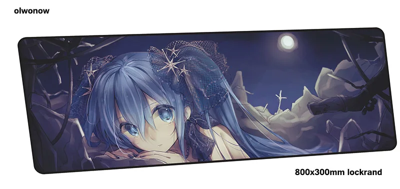 Коврик для мыши Hatsune Miku computador gamer, коврик для мыши 800x300x2 мм, коврик для мыши, эргономичный гаджет, офисный стол, коврики - Цвет: design 2