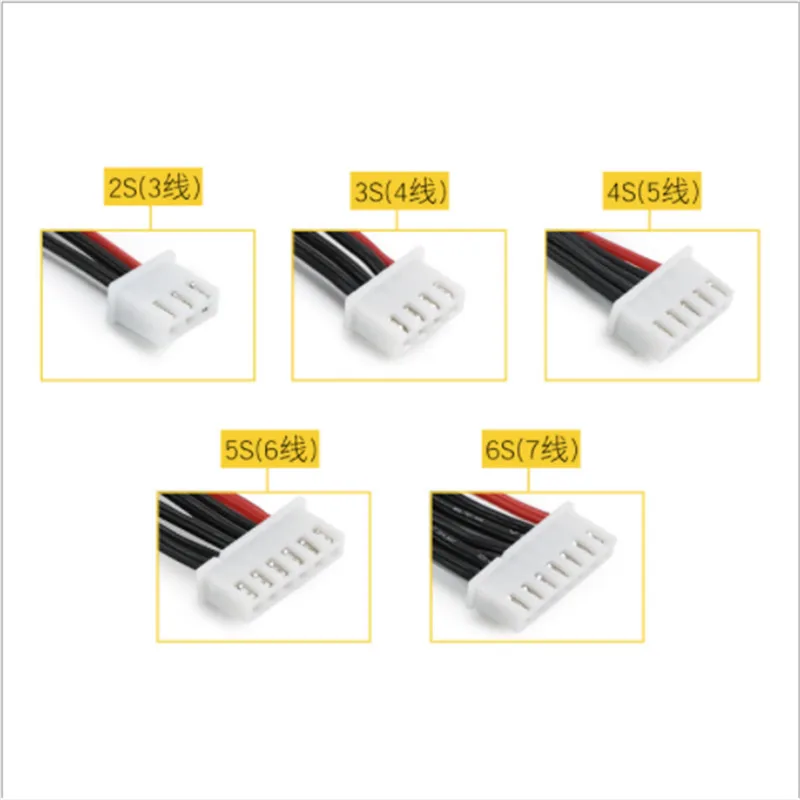 5 шт./партия 2S 3S 4S 5s 6S Баланс Lipo батарея зарядное устройство кабель провод свинцовый удлинитель заряженный кабельный свинцовый сердечник