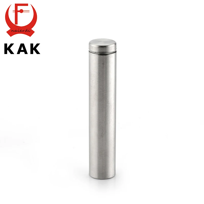 Tanie 10 sztuk KAK szklane łączniki 12mm ze stali nierdzewnej akrylowe reklamy stojaki Pin Nails sklep