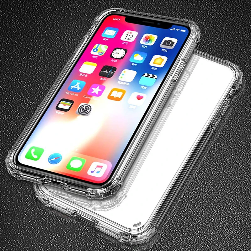  Mode Stoßfest Bumper Transparent Silikon Telefon Fall Für iPhone 11 X XS XR XS Max 8 7 6 6S plus Kl