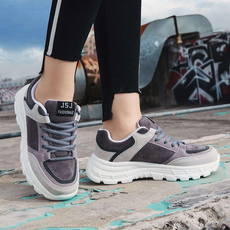 

GOODRSSON New Trend Casual Sports Shoes Breathable Wear Women'S Shoes Thick Bottom Outdoor Casual Sport Footwear Female Sneaker