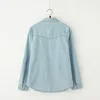 Autumn Denim Blouse Plus Size 4XL Women Loose Tops Flower Print Patchwork Jeans Blouses Long Sleeve Vintage Shirts Blusas AB327 2