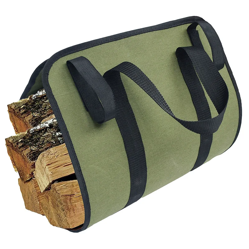 Суперразмерная Холщовая Сумка для переноски дров, деревянных бревен, походов на открытом воздухе, сумка для переноски, сумка на плечо, холщовый чехол