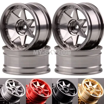 

4pcs Aluminum Wheel Rims 1054 For 1:10 RC Racing Sakura HPI Tamiya Redcat Himoto On-Road Drift racing Car