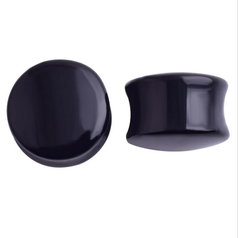 New Fashion Acrylic Ear Plugs Tunnel Flesh Expansions Piercing Earrings Gauges White Black Streatcher Punk Body Jewelry | Украшения и