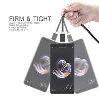 כבל usb 2pcsUSB בכבלים לכבל מסוג C מיקרו USB כבל עבור סמסונג Xiaomi Huawei LG, כבל טעינה USB עבור iPhone X 8 7 6 6S Puls 5 5S SE (5)
