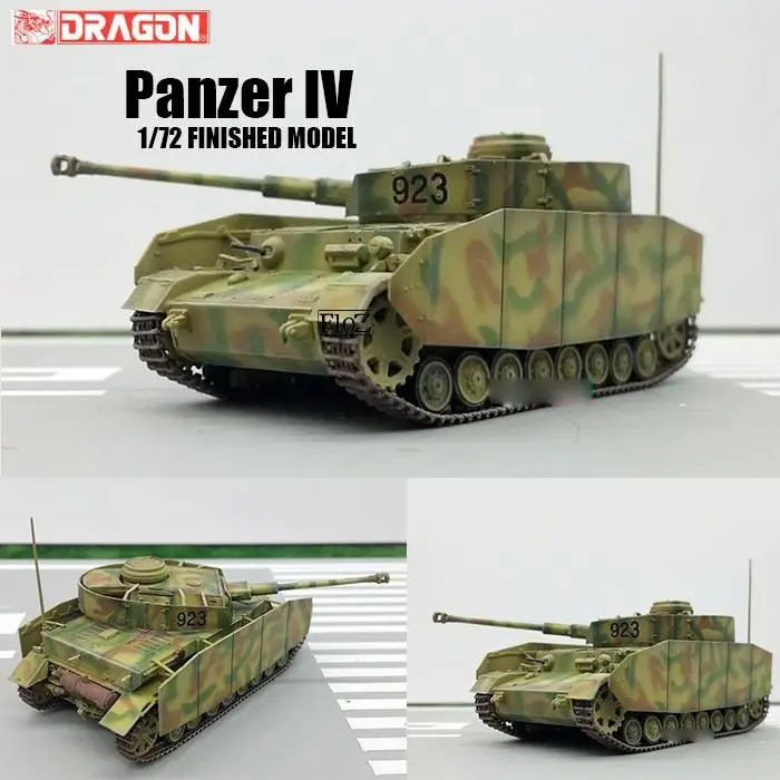 

DRAGON WWII GERMAN Panzer IV 1/72 tank model finished non diecast