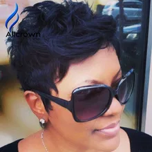 Short Hair Wigs For Black Women Glueless Full Lace Wigs Brazilian Hair None Lace African American Bob Wigs Short Bob Lace Wigs
