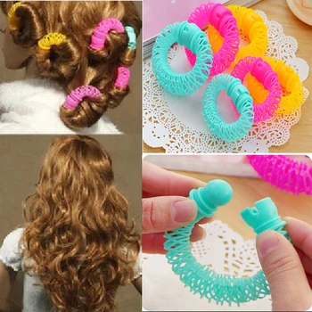 

8pcs/pack Magic Plastic Hair Curlers Rollers DIY Accessories for Hair Styling Tools Spiral Bendy Hair Curler Rollers Hairdress