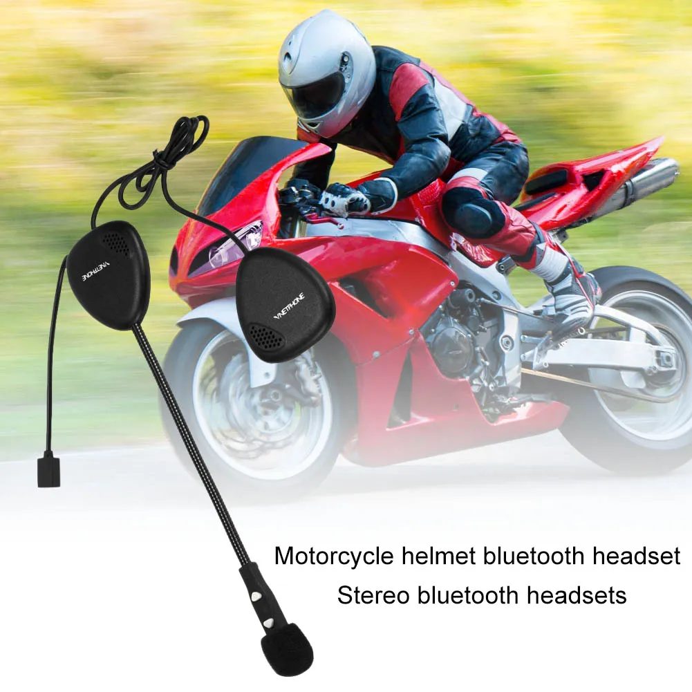 

VNETPHONE Motorcycle Bluetooth Headset Helmet Wireless Headphone Handsfree Call Earphone Intercom Intercom CSL2017