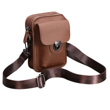 Мужская мини-сумка для путешествий, походная сумка для телефона, держатель для карт, винтажная мужская сумка на плечо из искусственной кожи, Лучшая распродажа-WT