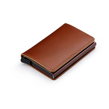 

Casekey Antitheft Rfid Leather Wallet Men's Slim Leather Mini Wallet Case Credit Card Bifold Money C Purse