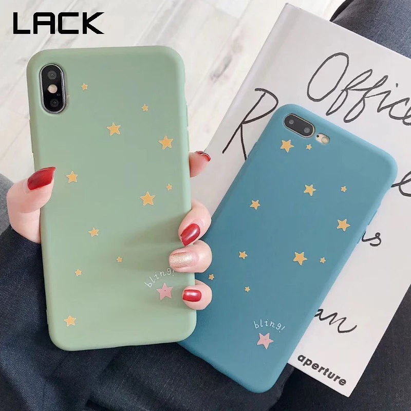 

LACK Cute Star Soft Matte Phone Case For iphone 7 Plus 6 6S 8 X Cases For iphone XS MAX XR Fashion Cartoon print Back Cover NEW