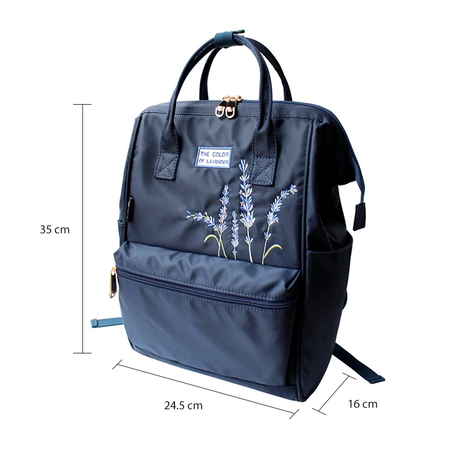 Flor princesa de Mujeres de alta calidad portátil Mochila bolsa de plástico impermeable de la Escuela de lujo damas Mochila para las niñas Mochila femenina