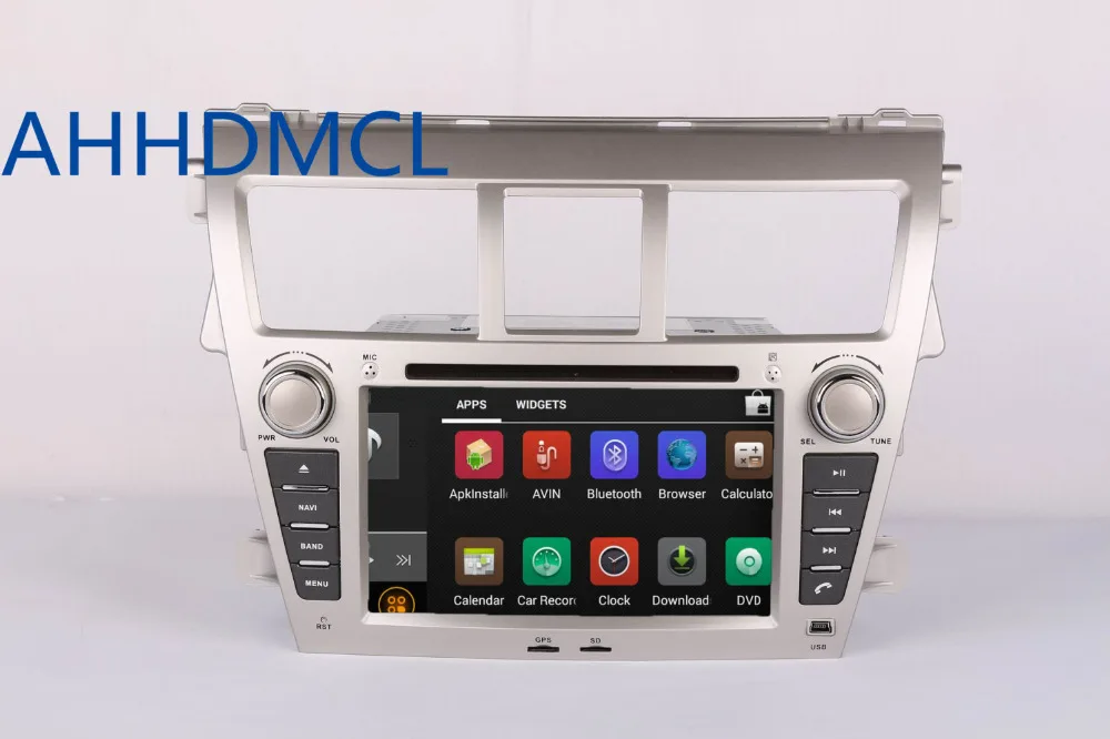 Top Car Multimedia Player Stereo Radio Audio DVD Android 9.0 OS GPS Navigation For Toyota Vios 2007 2008 2009 2010 2011 2012~Up 1