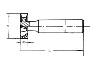 KLOT HRC55 карбида вольфрама с покрытием Алюминий Woodruff Keyseat фреза 3*13 4*13*3*16*4*16 5*16*4*19 5*19