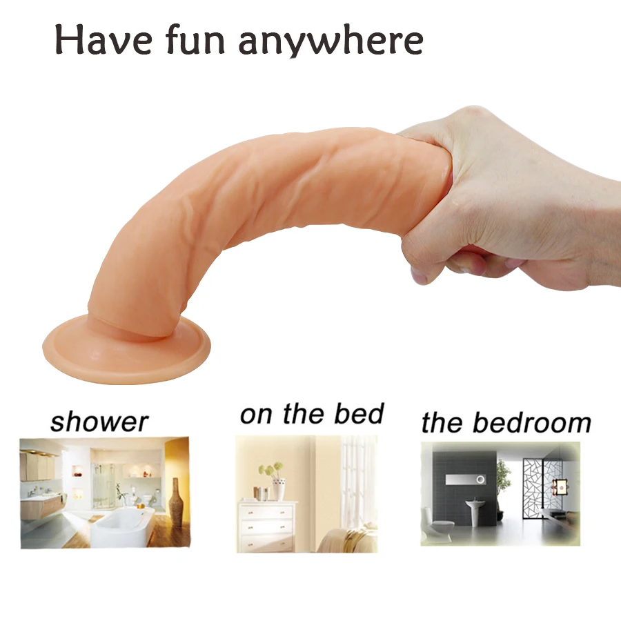 Skup HWOK realistyczne duże Dildo dla kobiet sztuczny penis damski masturbator z przyssawką ogromne Dildo G punkt Sex zabawki dla dorosłych