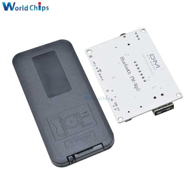 Цифровой светодиодный дисплей беспроводной Bluetooth FM MP3 декодирующая плата TF Micro SD