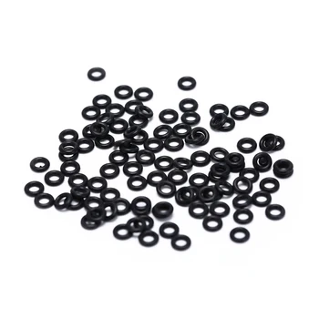 

100Pcs Hunting Rubber O Ring Black Gasket Grip Washer Grommets Stems/Flights Darts Arrow Tips Replace