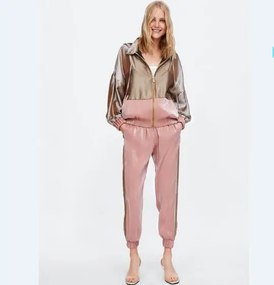 metallic tracksuit