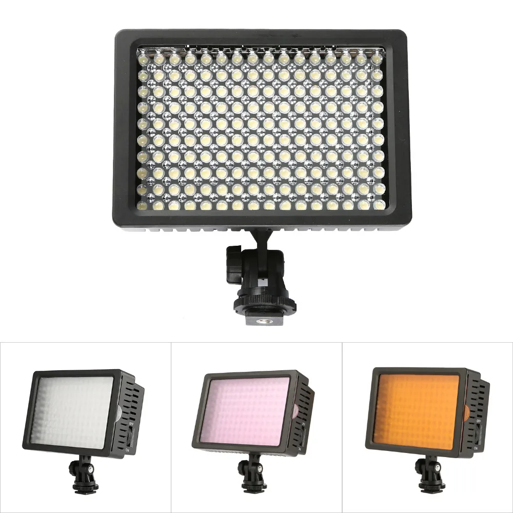 160 LED Led Video font b Camera b font Light Adjustable 3200K 5500K Photography DSLR font