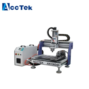 

Acctek mini metal engraving cnc router 6040/desktop 4 axis cnc router 6040