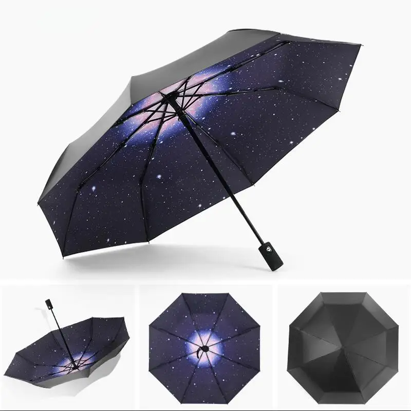 Новое поступление, анти-УФ, полностью автоматический зонт от дождя, ветрозащитный, большой, Paraguas, мужской, женский, солнцезащитный, 3, складной зонт, для улицы, Parapluie - Цвет: Same as photo