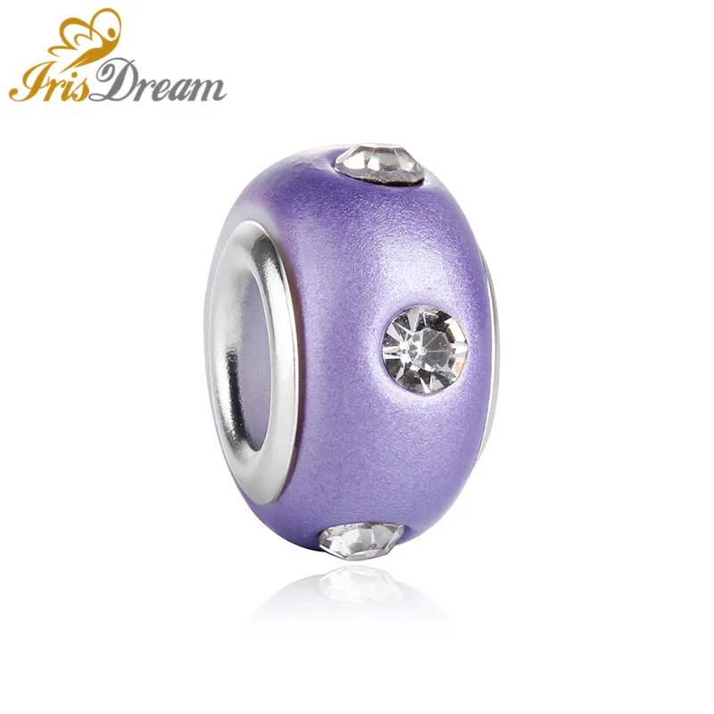 50pcs Crystal Glass Beads Spacer fit Pandora Bracelet Charms Bangle Pendant Necklace for Jewelry Making DIY Curtains Accessories