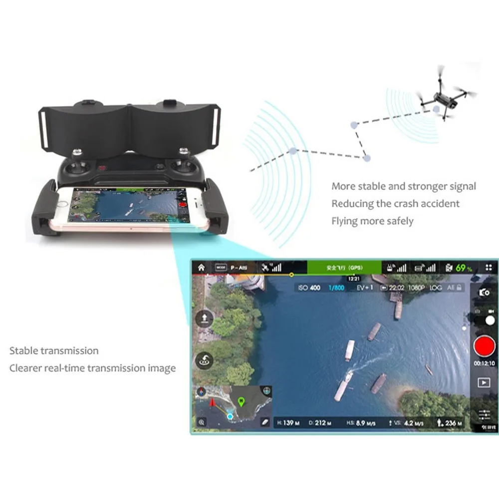 DJI Spark Mavic Pro Air 2 pro/зум пульт дистанционного управления усилитель сигнала складной расширитель сигнала передатчик Радио Усилитель расширитель