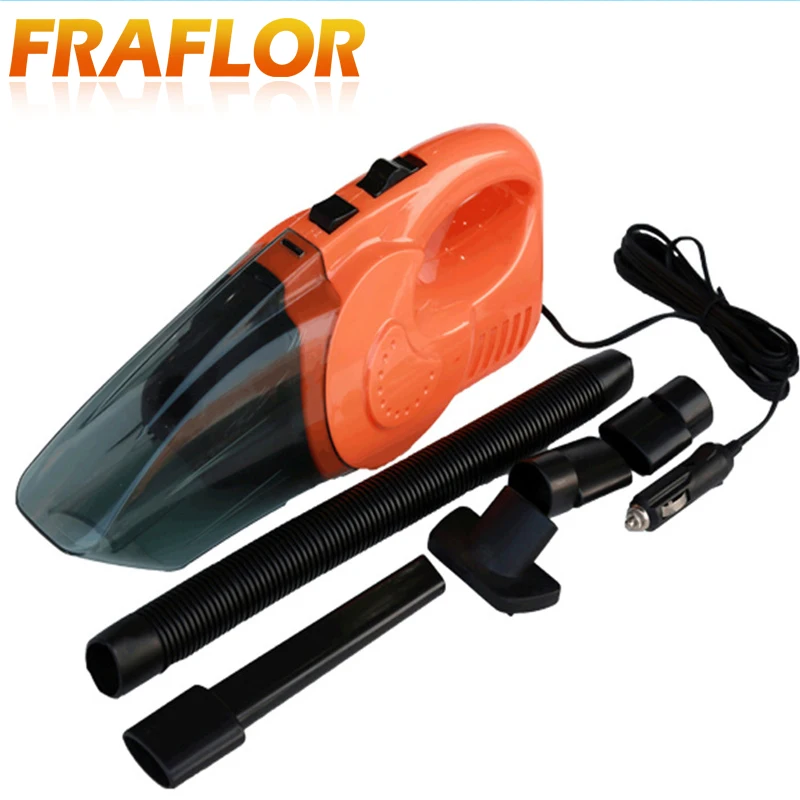 

120W DC 12v Portable Car Vacuum Cleaner Wet And Dry Dual Use Super Suction Auto Cigarette Lighter Hepa Filter 4.5m Cable