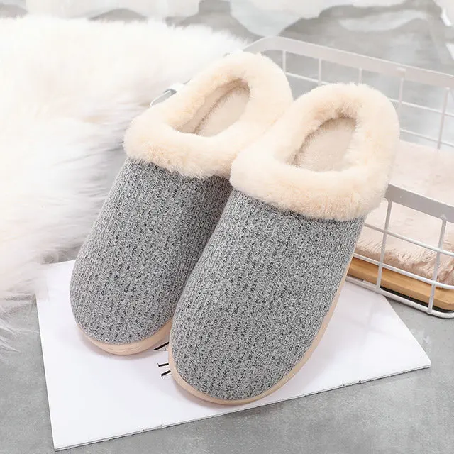 Women Indoor Cozy Super Soft And Comfortable Plush Fur House Slippers Shoes Woman (11)
