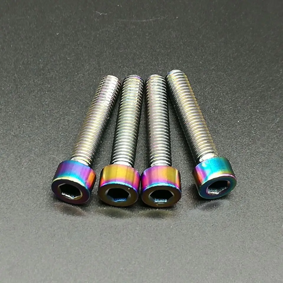 Rainbow M5x25mm Titanium Alloy Bike Brake Levers Fixed Screws Mountain