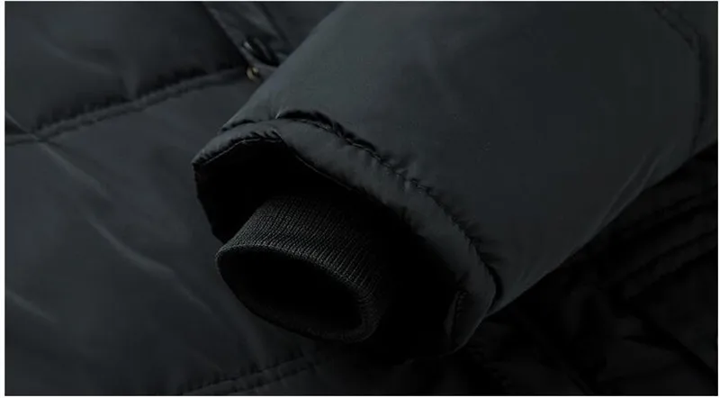 Зимняя куртка Для мужчин; Новые плотные теплые куртки и пальто Повседневное верхняя одежда с капюшоном ветровка куртки-парки с хлопковой подкладкой мужские куртки