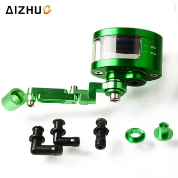 

CNC Motorcycle Brake Fluid Oil Reservoir Cup Tank+Support Bracket For KAWASAKI NINJA 650R ER6R 6N ZRX1100 GPZ500S EX500R Z1000