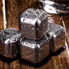 1 лот Волшебные из нержавеющей стали, для виски кубики льда/бар товары KTV wiskey/вино/охладитель пива 1 4 6 8 шт LJ 010