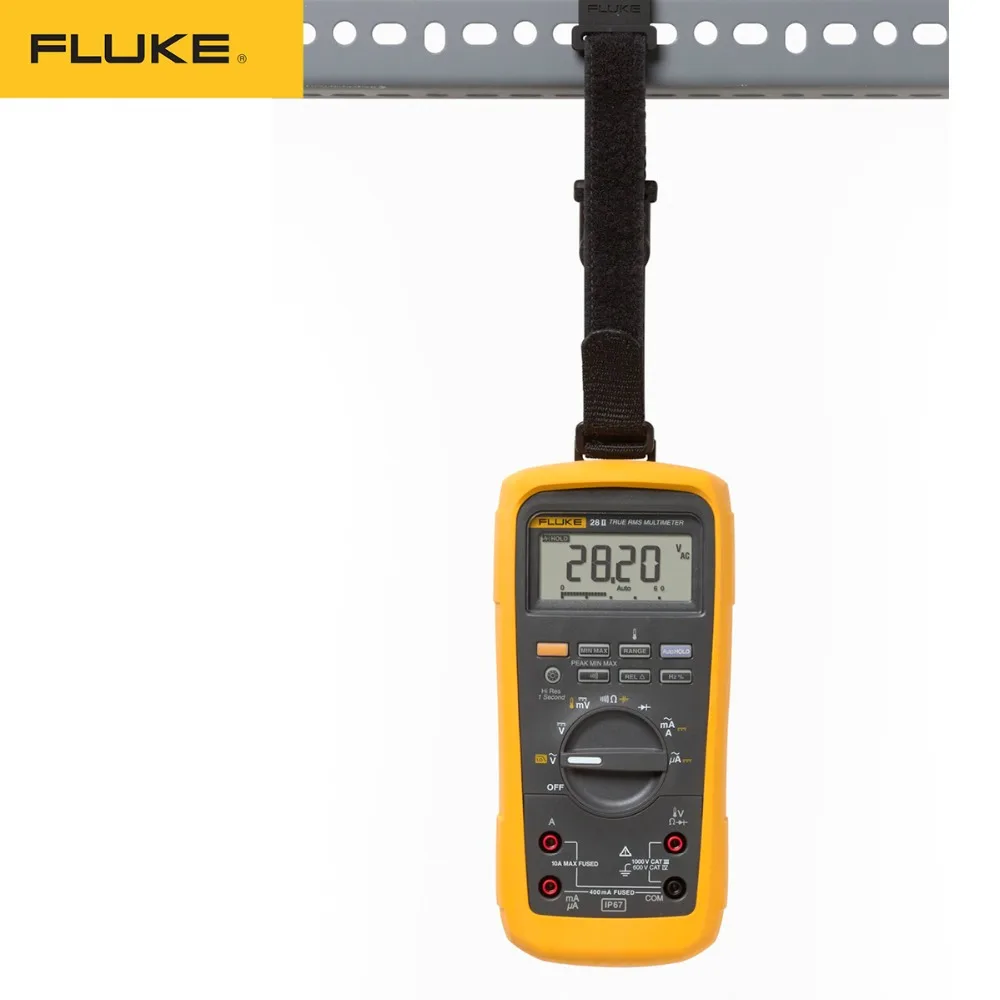Fluke 28 II Промышленный Цифровой мультиметр True RMS, водонепроницаемый и пылезащитный, неразрывно безопасный, 20000 отсчетов, MSHA F28-2