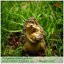 EVERYDAY COLLECTION Resin Hedgehog Fairy Garden Home Decoration Desktop Ornaments Mother’s Day Gift