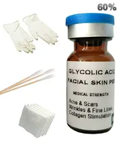 60% חומצה גליקולית כימית פיל אנטי הזדקנות טיפול לעור מת תאים ולהפחית את המראה של קמטים קמטוטים חום כתמים(China)