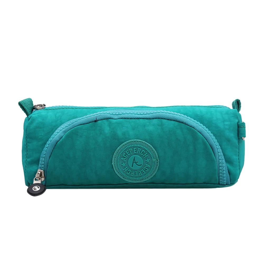 De las mujeres de la moda lápiz caso de viaje Neceser bolsa de cosméticos de Nylon de la cremallera de maquillaje Organizador bolsa de maquillaje de las señoras De las mujeres de la moda lápiz caso de viaje Neceser bolsa de cosméticos de Nylon de la cremallera de maquillaje Organizador bolsa de maquillaje de las señoras