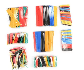 

410 PCS Heat Shrink Tubing Shrinkage 2:1 Tube Wrap Sleeving Wire Cable Kits 10 Sizes 5Colors With Plastic Bags