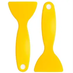 EHDIS 100 шт./лот желтая рукоятка скребок для автомобиля виниловая оберточная пленка инструмент Пластик окна Стекло стирка Ракель грязный