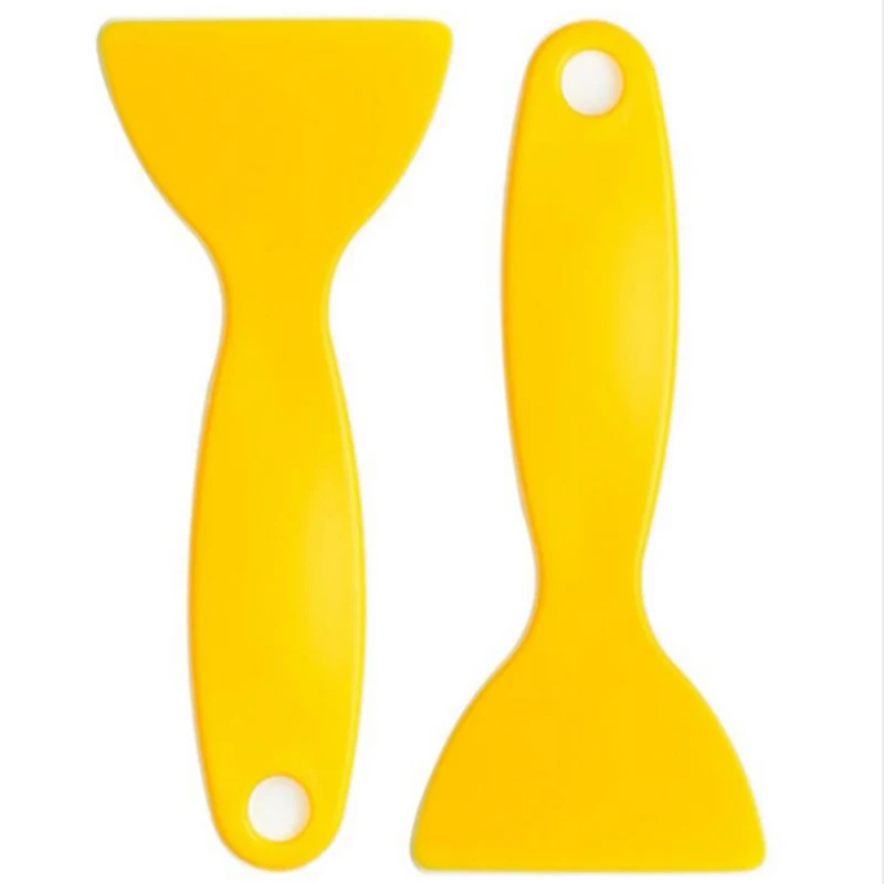 EHDIS 100Pcs/Lot Yellow Handle Squeegee Auto Car Vinyl Film Wrap Tool