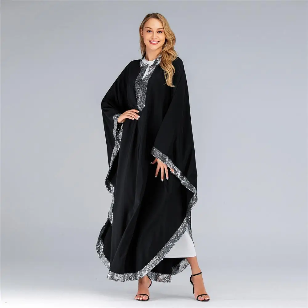 Модное мусульманское платье Abaya металлическое высокого качества с кружевом хит