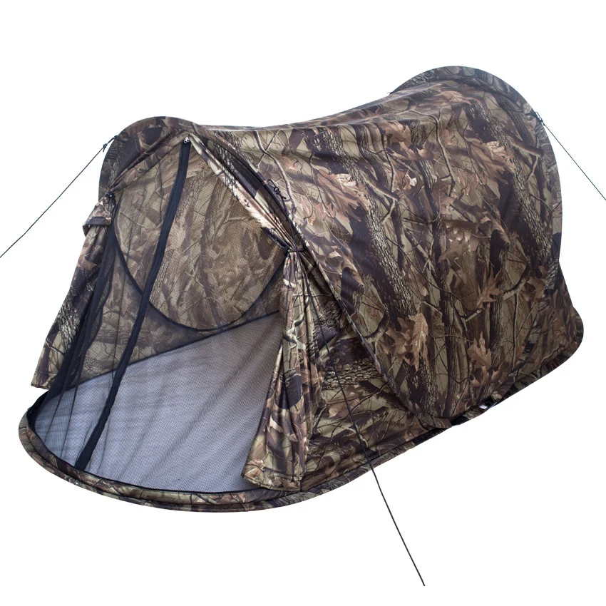 

High Grade Single Camouflage pop up 2second automatic 1-2 person single layer ultralight camping tent