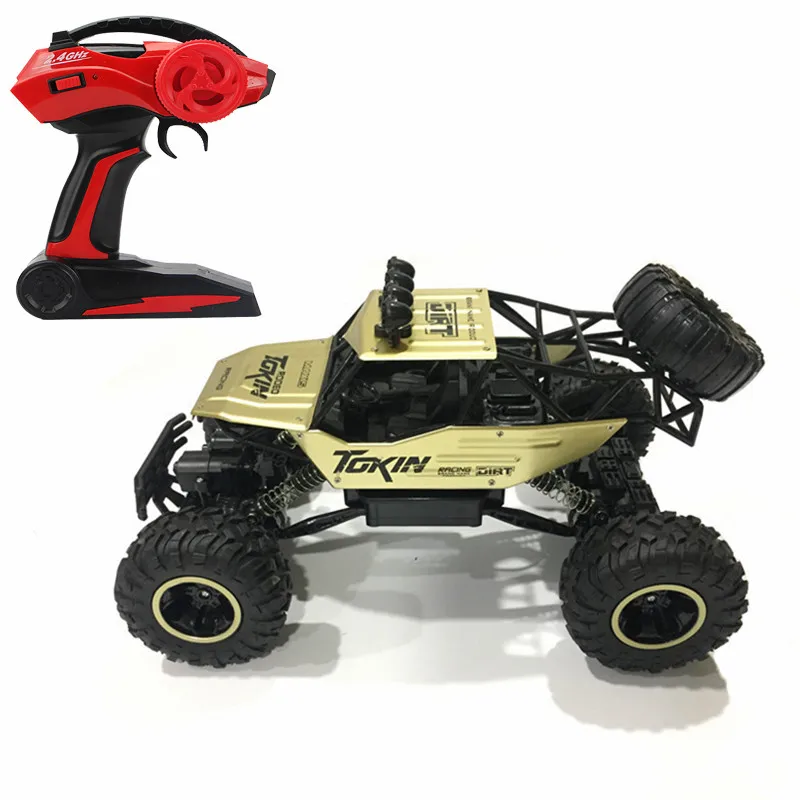 Скалолазание Rc автомобиль 4WD 2 4 GHz рок ралли 4x4 двойные двигатели Bigfoot пульт